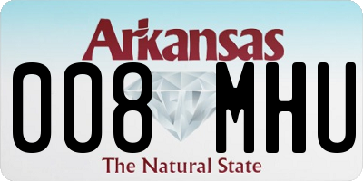 AR license plate 008MHU