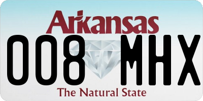 AR license plate 008MHX