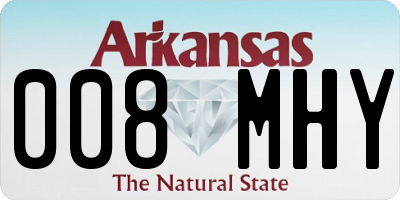 AR license plate 008MHY