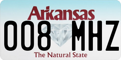 AR license plate 008MHZ