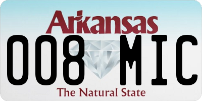 AR license plate 008MIC