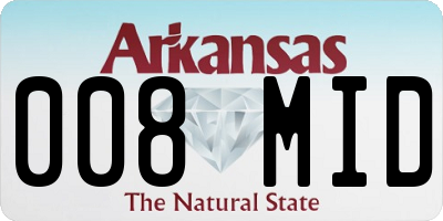 AR license plate 008MID