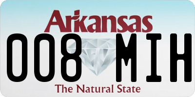 AR license plate 008MIH
