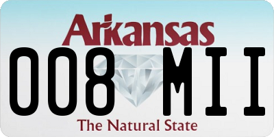 AR license plate 008MII