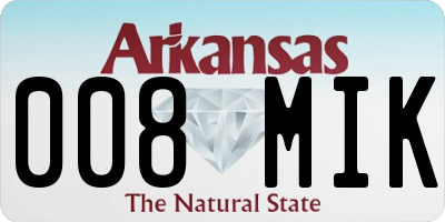 AR license plate 008MIK