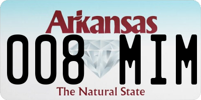 AR license plate 008MIM