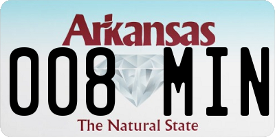 AR license plate 008MIN