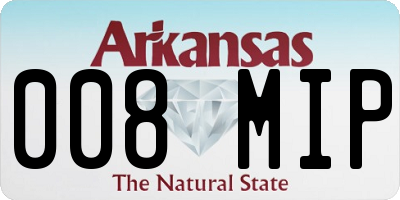 AR license plate 008MIP