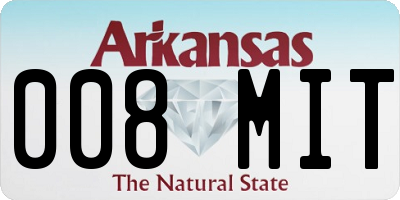AR license plate 008MIT