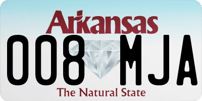 AR license plate 008MJA