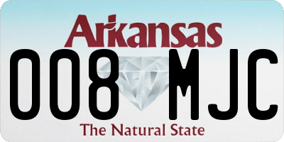 AR license plate 008MJC