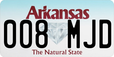 AR license plate 008MJD