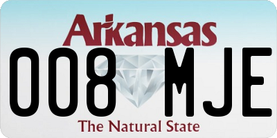 AR license plate 008MJE