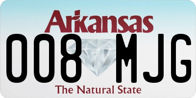 AR license plate 008MJG