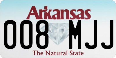 AR license plate 008MJJ