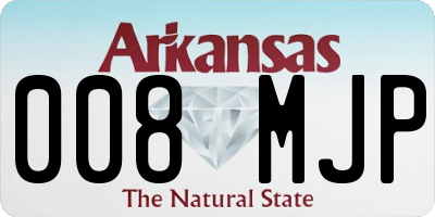 AR license plate 008MJP