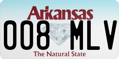 AR license plate 008MLV