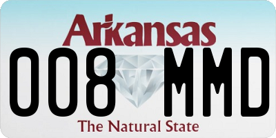 AR license plate 008MMD