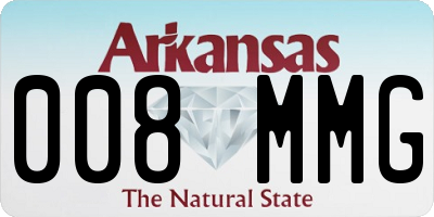 AR license plate 008MMG