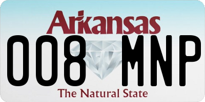 AR license plate 008MNP