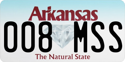 AR license plate 008MSS