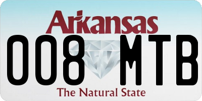 AR license plate 008MTB