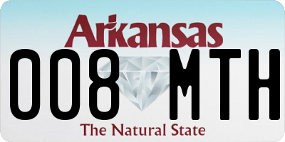 AR license plate 008MTH