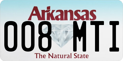 AR license plate 008MTI