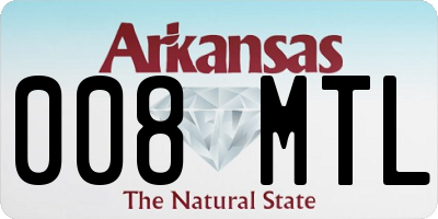 AR license plate 008MTL