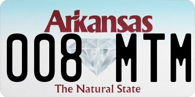 AR license plate 008MTM
