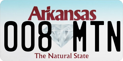 AR license plate 008MTN
