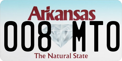 AR license plate 008MTO