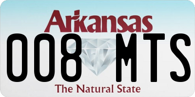 AR license plate 008MTS
