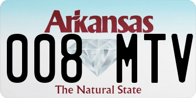 AR license plate 008MTV