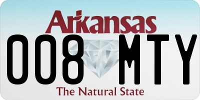 AR license plate 008MTY