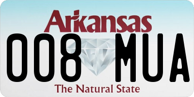 AR license plate 008MUA