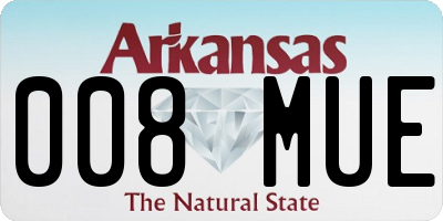 AR license plate 008MUE