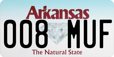 AR license plate 008MUF