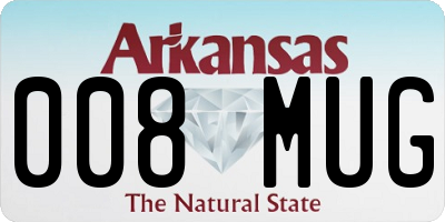 AR license plate 008MUG