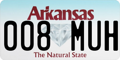 AR license plate 008MUH