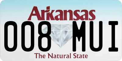 AR license plate 008MUI