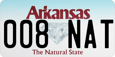 AR license plate 008NAT