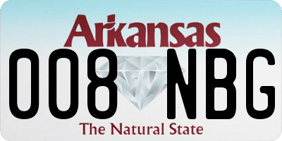AR license plate 008NBG