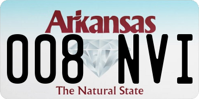AR license plate 008NVI