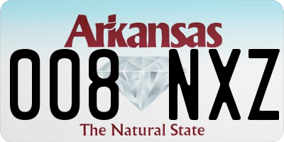 AR license plate 008NXZ