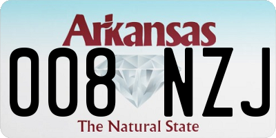 AR license plate 008NZJ