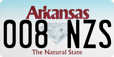 AR license plate 008NZS