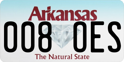 AR license plate 008OES