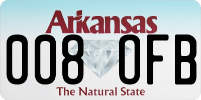AR license plate 008OFB