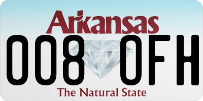 AR license plate 008OFH